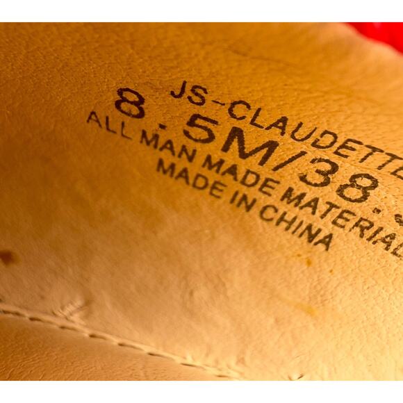 Jessica Simpson Claudette Laser Pink Snakeskin D'Orsay Pumps 8.5M - Picture 9 of 9